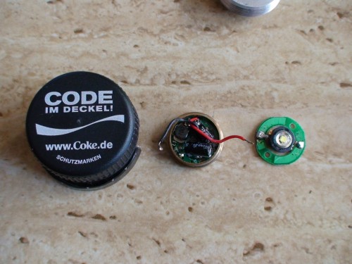 Hier noch die ksq die eingebaut ist. Die die im Shop angeboten werden sind glaube ich nicht so klein. Ne 1000ma ksq wär schon cool. --&gt; mehr licht. Gibts denn so kleine irgendwo?