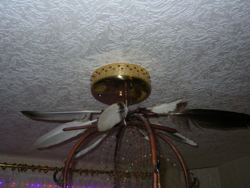 da hängt sie nun- geil